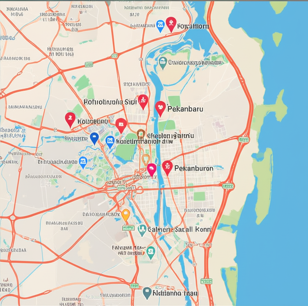 Peta Lokasi HOTELPEKANBARU